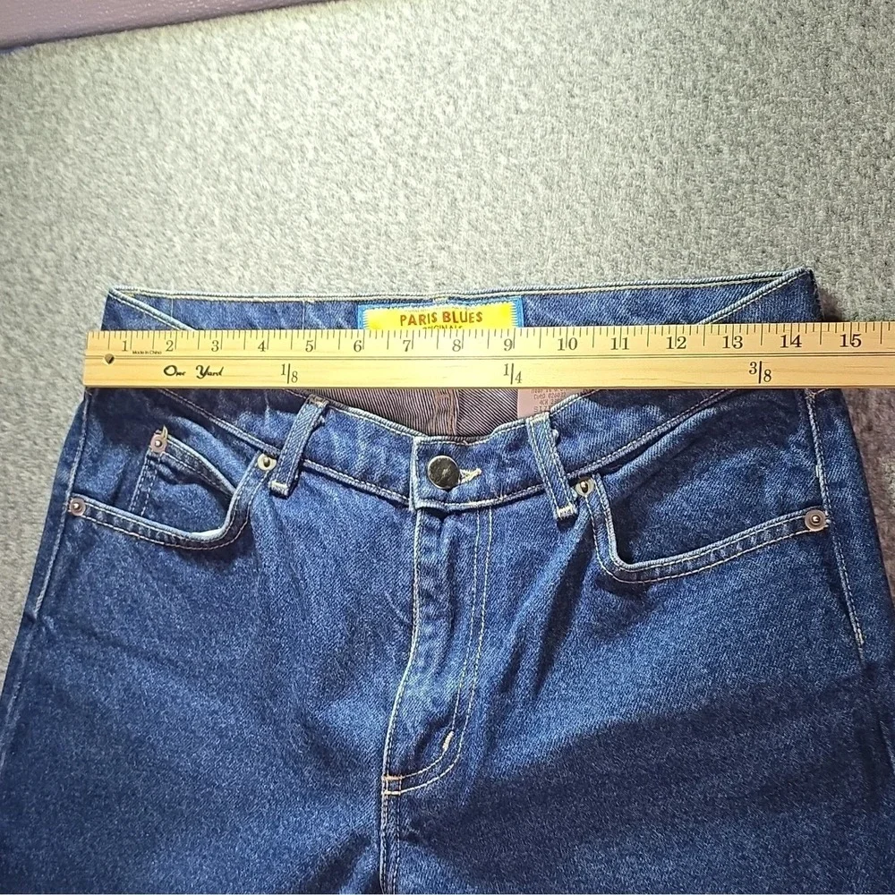 Paris Blues Girls Flared Blue Jeans 100% Cotton Denim Studded Pockets Size 7